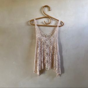 Lace Pastel Pink Top